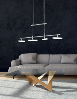 Trio Leuchten 370610407 OPIUM - Stahovací LED lustr stmívatelný vypínačem