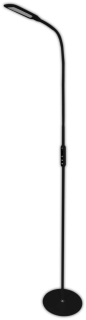 AVIDE REMO FLOOR BLACK - LED stojací čtecí lampa s dálkovým ovladačem 180cm, LED 9W, 3000 - 6000K