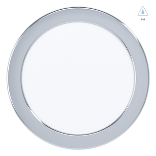 Eglo 99205 FUEVA 5 - LED podhledové svítidlo Ø 16,6cm, 10,5W, 3000K, IP44, lesklý chrom