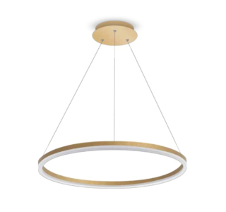Palnas 62004570 DONA gold - LED kulaté svítidlo nad stůl ve zlaté barvě, LED 32W, 3000K, Ø 40cm