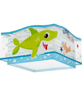 Dalber 63476 SHARKS - Dětské fosforeskující stropní svítidlo s motivem malých žraloků + Dárek 2x LED žárovka