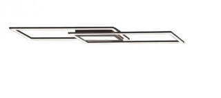 Leuchten Direkt 14694-18 ASMIN - LED stropní svítidlo v černé barvě, 45W, 3000K, 100 x 18cm