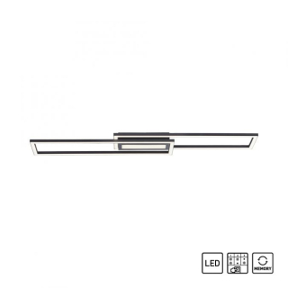 Leuchten Direkt 14696-18 ASMIN - LED stropní svítidlo v černé barvě, 45W, 3000K, 95 x 17,5cm