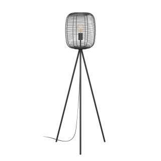 Eglo 43968 RINROE - Stojací lampa na trojnožce v černé barvě 1 x E27, 140cm