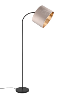 Trio Leuchten 419090144 JULIETA - Stojací lampa se sametovým stínidlem, 1 x E27, 156cm