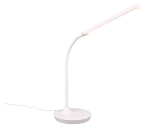 Trio Leuchten R57641101 TORO - Dotykem stmívatelná bílá stolní čtecí lampa 3000+4000+5000K, LED 5W, 38cm