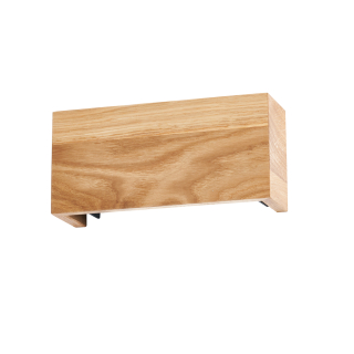 Fischer Honsel 30574 WOOD - Nástěnné obousměrné dřevěné svítidlo, LED 9W, 2700K