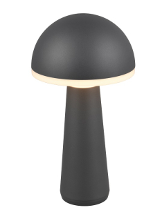 Trio Leuchten R57716142 FUNGO - Venkovní přenosná nabíjecí lampička v antracitové barvě, IP54, LED 2W, 3000 + 4000 + 6500K, 31cm