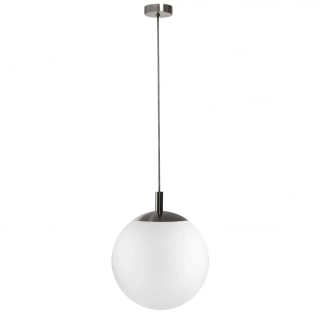 Kaspa 11142320 ALUR TITAN L - Závěsné svítidlo s kulatým skleněným stínidlem, titanová barva, 3 x E27, Ø 40cm