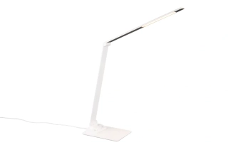Trio Leuchten 545310131 TRAVIS - LED stolní bílá lampa na pracovní stůl s USB pro nabíjení mobilu, LED 6,5W, 3000+5000+6500K