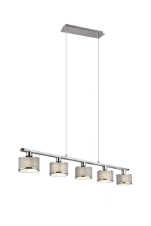 Trio Leuchten 311600506 KAPRUN - Závěsný elegantní lustr nad jídelní stůl, 5 x E14, 92cm