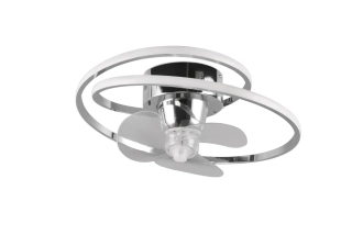 Trio Leuchten R67252106 UMEA - Stropní LED elegantní ventilátor s dálkovým ovladačem, LED 38W, 2700-6500K, Ø 50cm