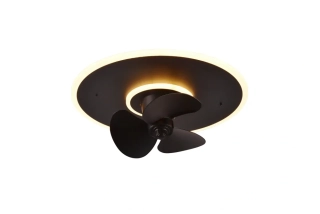 Trio Leuchten R64133132 NYBRO - Stropní LED elegantní ventilátor s dálkovým ovladačem, LED 30W, 2700-6500K, Ø 50cm
