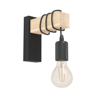 Eglo 43514 TOWNSHEND - Nástěnné retro svítidlo bez vypínače, 1 x E27