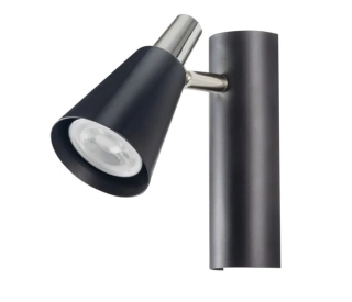 Kanlux 33091 SEMPRA - Nástěnná naklápěcí černá bodovka, 1 x GU10