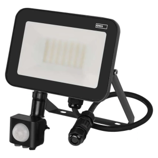 Emos ZS2732 INOVO - LED venkovní reflektor s čidlem v antracitové barvě, 30W, 3300lm, 4000K, IP65