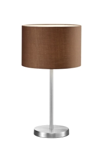 Trio Leuchten 511100114 HOTEL - Moderní stolní lampa v hnědé barvě 1 x E27, 55cm