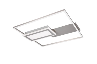 Trio Leuchten R67862907 SPIRO - Moderní LED stropní svítidlo s dálkovým ovladačem v matném niklu, LED 32W, 2700 - 6500K, 50 x 53cm
