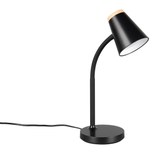 Trio Leuchten R55831102 PONGO - Čtecí stolní lampa v černé barvě, LED 4,5W, 500lm, 3000K, 36cm