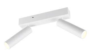 Trio Leuchten 849210231 AMBALA - LED stropní bodové svítidlo v bílé barvě s přepínačem barvy světla 2300 + 3000 + 4000K, LED 2 x 5,5W