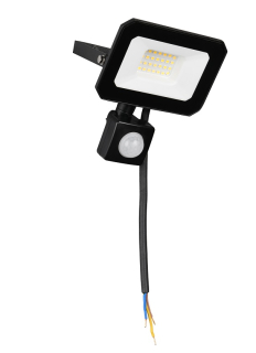 Trio Leuchten R23349232 FUNCHAL - LED venkovní reflektor v černé barvě s pohybovým čidlem, 30W, 2800lm, 4000K, IP65