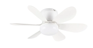Trio Leuchten R67462131 LUND - Stropní LED bílý ventilátor s dálkovým ovladačem, LED 8W, 2700-6500K, Ø 53cm