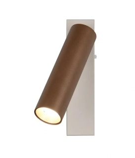 Trio Leuchten 849210165 AMBALA - LED nástěnné svítidlo v kávové barvě s přepínačem barvy světla 2300 + 3000 + 4000K, LED 5,5W