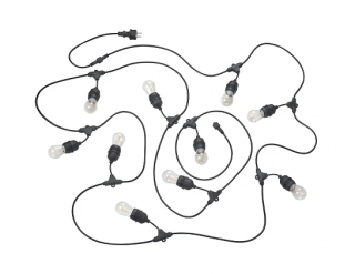 Trio Leuchten R74771132 CHAIN - Venkovní LED světelný řetěz v černé barvě, IP44, 10xE27 1W, 6,5m