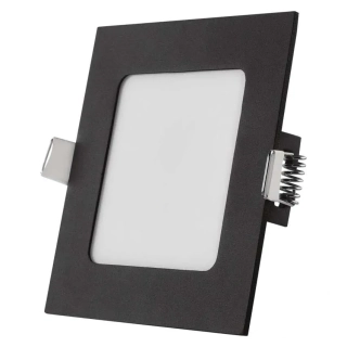 EMOS ZD2323 NEXXO - Podhledový černý LED panel, 7W, 480lm, 3000 + 3500 + 4000K, IP40/IP20, 12 x 12cm