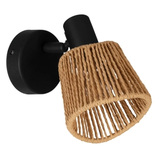 Eglo 44128 KEELBY - Bodové svítidlo na zeď s papírovým stínidlem, 1 x E14