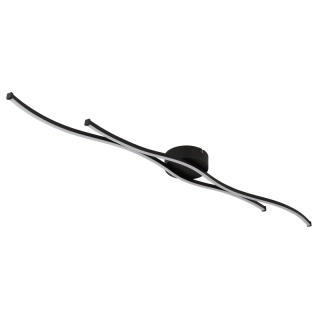 Globo 67336-30 BOYD - Moderní LED stropní lustr v černé barvě, LED 30W, 3000K , 110,4cm