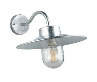 Trio Leuchten 261060186 TANA - Nástěnné venkovní retro svítidlo v pozinku, 1 x E27, IP44