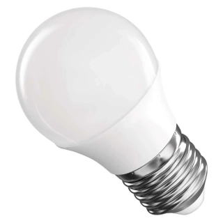 LED žárovka E27 G45, ZQ6E21, malá baňka 4,2W - Teplá bílá
