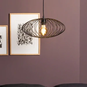 Brilliant 99608/76 Norden - Závěsné svítidlo černé, průměr 40 cm, výška 174 cm