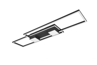 Trio Leuchten 647710432 ALBANY - Stropní LED černé svítidlo s dálkovým ovladačem, LED 37W, 2700 - 6500K, 100 x 28cm