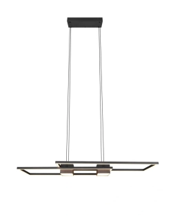 Trio Leuchten 347710432 ALBANY - Závěsné LED černé svítidlo s dálkovým ovladačem, LED 37W, 2700 - 6500K, 100 x 28cm