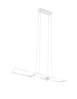 Trio Leuchten 347710431 ALBANY - Závěsné LED bílé svítidlo s dálkovým ovladačem, LED 37W, 2700 - 6500K, 100 x 28cm