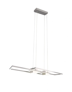 Trio Leuchten 347710407 ALBANY - Závěsné LED stříbrné svítidlo s dálkovým ovladačem, LED 37W, 2700 - 6500K, 100 x 28cm